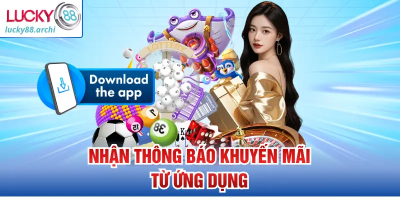 Nhận thông báo khuyến mãi từ ứng dụng